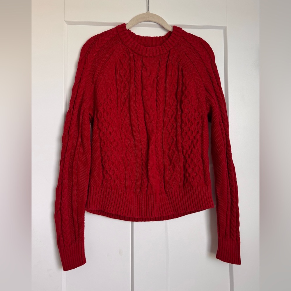 100% cotton cable knit